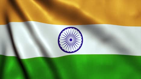india flag video loop - 4k