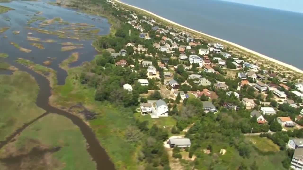 Vedute Aeree Sul Rifugio Nazionale Della Fauna Selvatica Prime Hook In Delaware