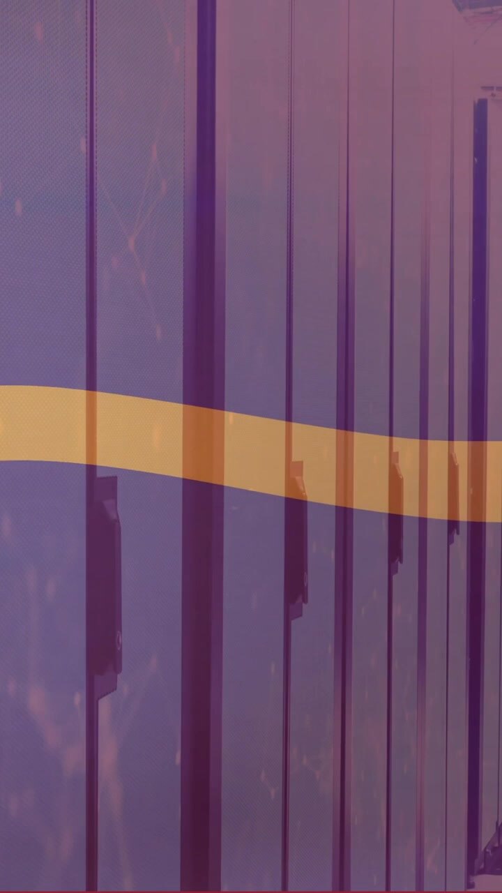 Animation of flag of nauru over server room