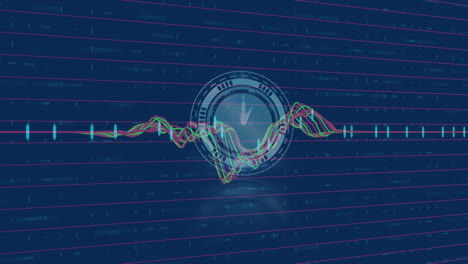 animación del procesamiento de datos durante el reloj