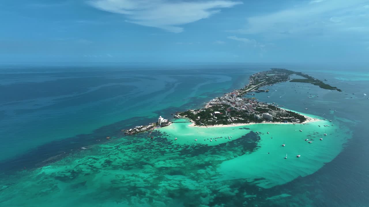 mujeres 섬의 북쪽, 햇볕이 잘 드는 퀸타나로오, 멕시코 - 조감도