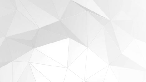 fondo cristalino triangular blanco abstracto sin costuras animación en 4k