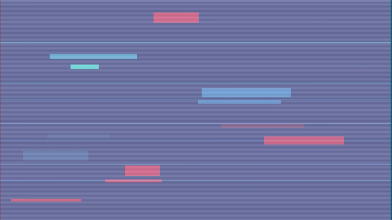 Abstract Digital Glitch Effect with Moving Geometric Bars