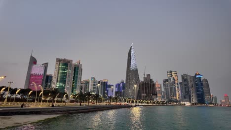 bahrain skyline at twilight