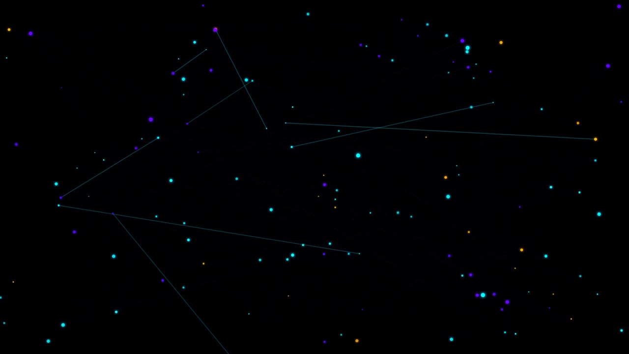 Abstract Motion Background with Connecting Dots and Lines