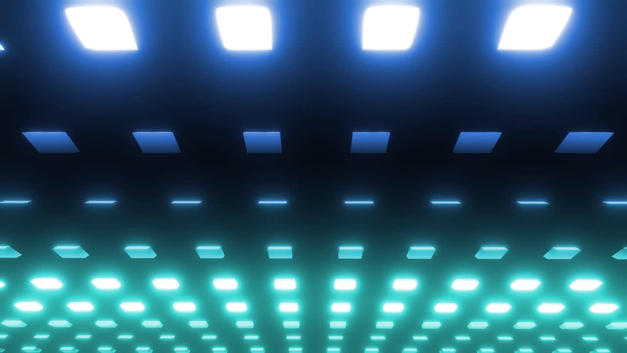 Abstract Glowing Neon Light Pattern