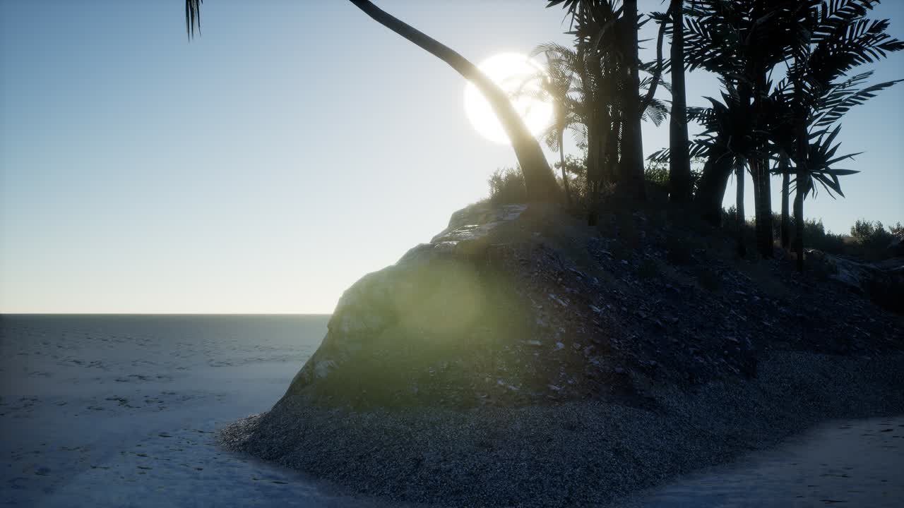 isla tropical de las maldivas en el océano