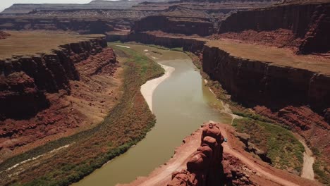 cinematic shots of scenic natural desert formation areas in and around moab.