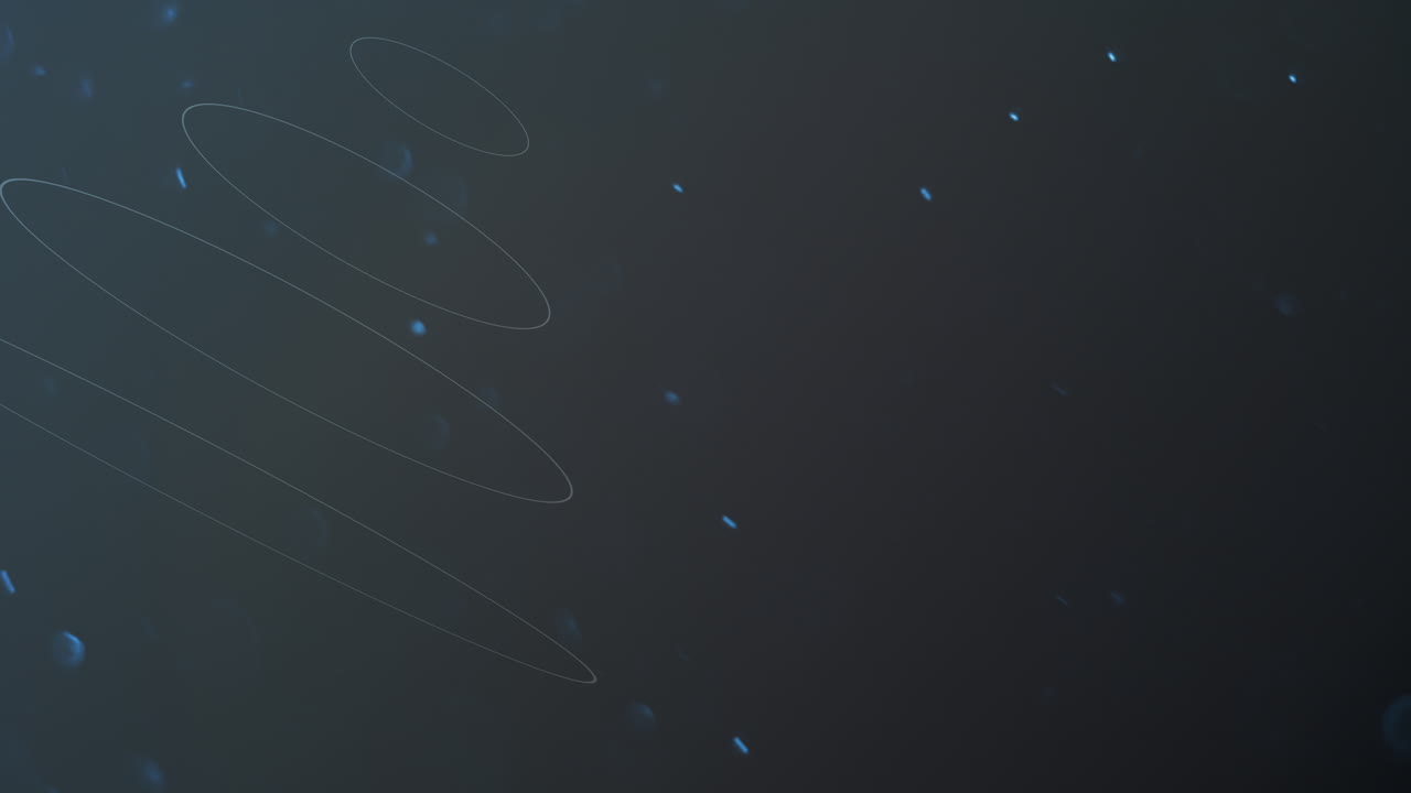 círculos abstractos geométricos con brillos brillantes en la galaxia