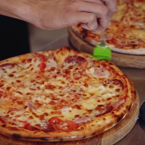 process of making pizza