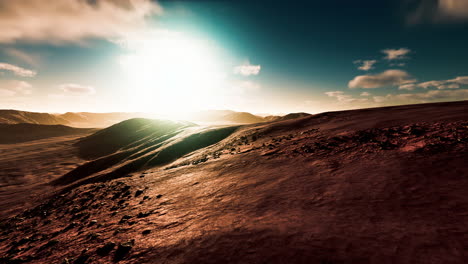 hermosas dunas de arena en el desierto del sáhara al atardecer