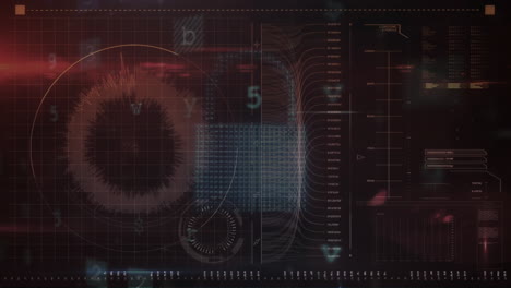 animación del procesamiento de datos financieros en el ámbito de aplicación