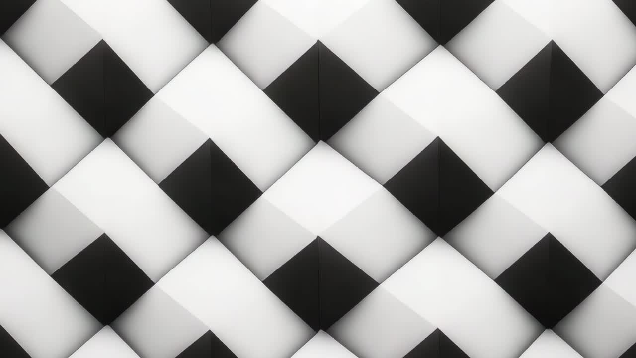 Abstrakt sort og hvidt geometrisk mønster