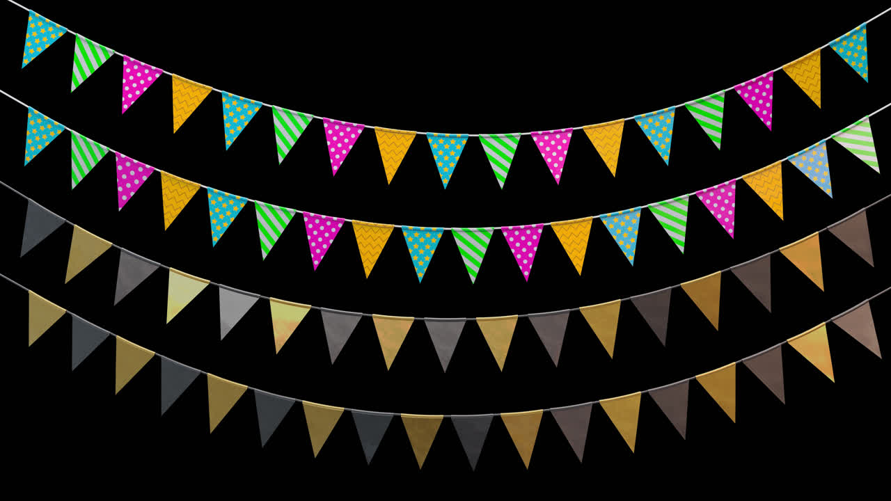 홀리데이 루프 발은 알파 채널과 함께 로프에 매달려 있습니다.