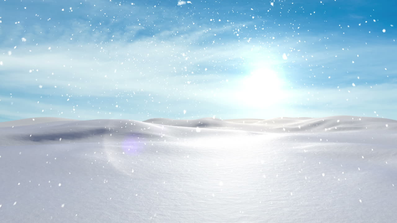 차분 한 눈 인 풍경 에 눈 이 내리는 것