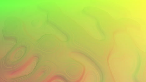 líquido que fluye y ondas futuristas de neón verde y amarillo