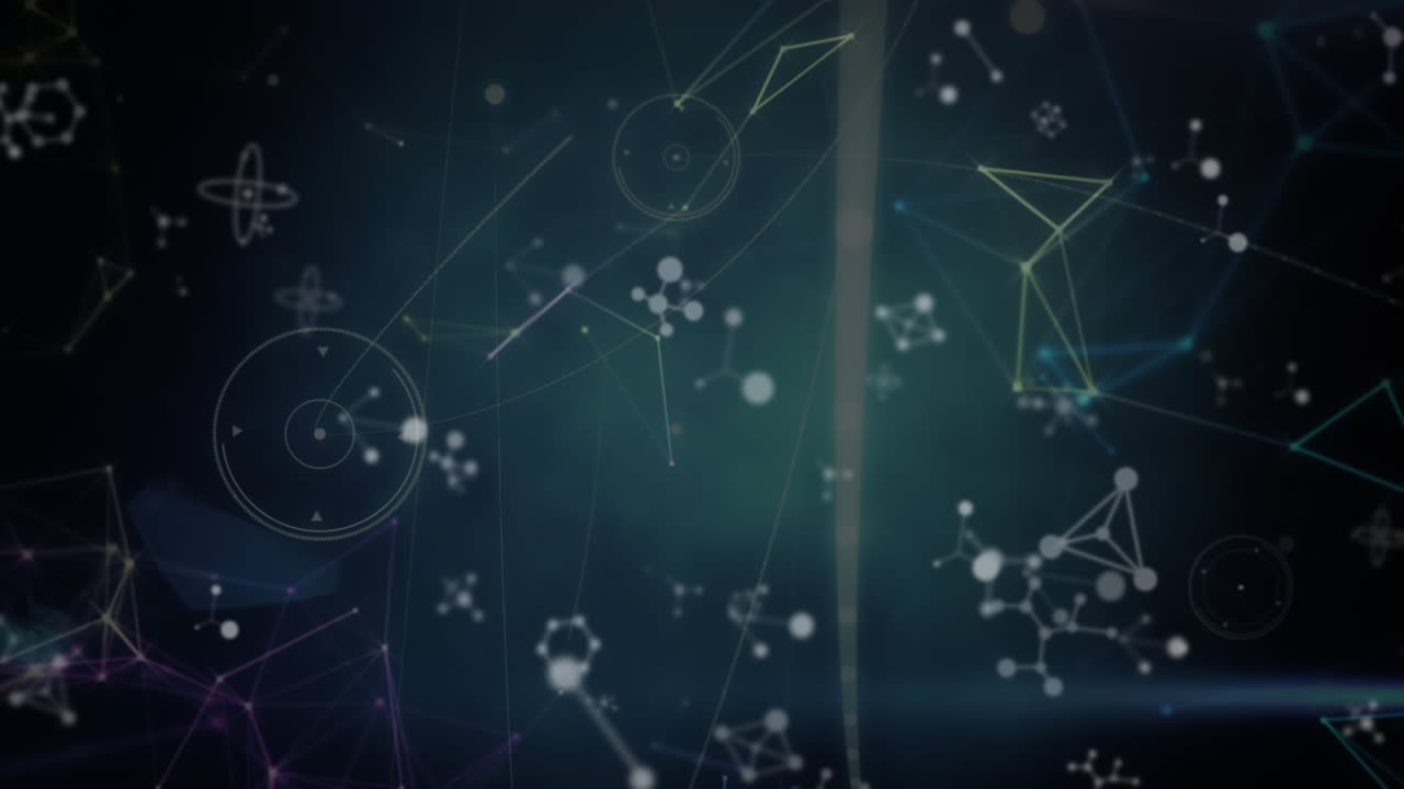 Animation of network of connections