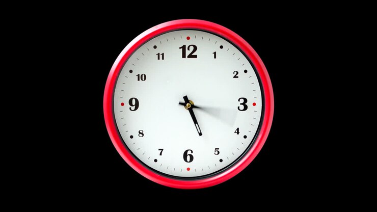 Shooting of hours. Time lapse. Alpha channel included. Shooting of the dial of hours