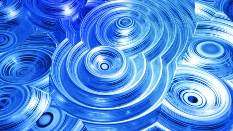 looped abstract liquid background with wavy sparkling pattern on shiny glossy surface. viscous blue fluid like surface of foil or brilliant glass. beautiful creative festive backdrop. simple bright bg