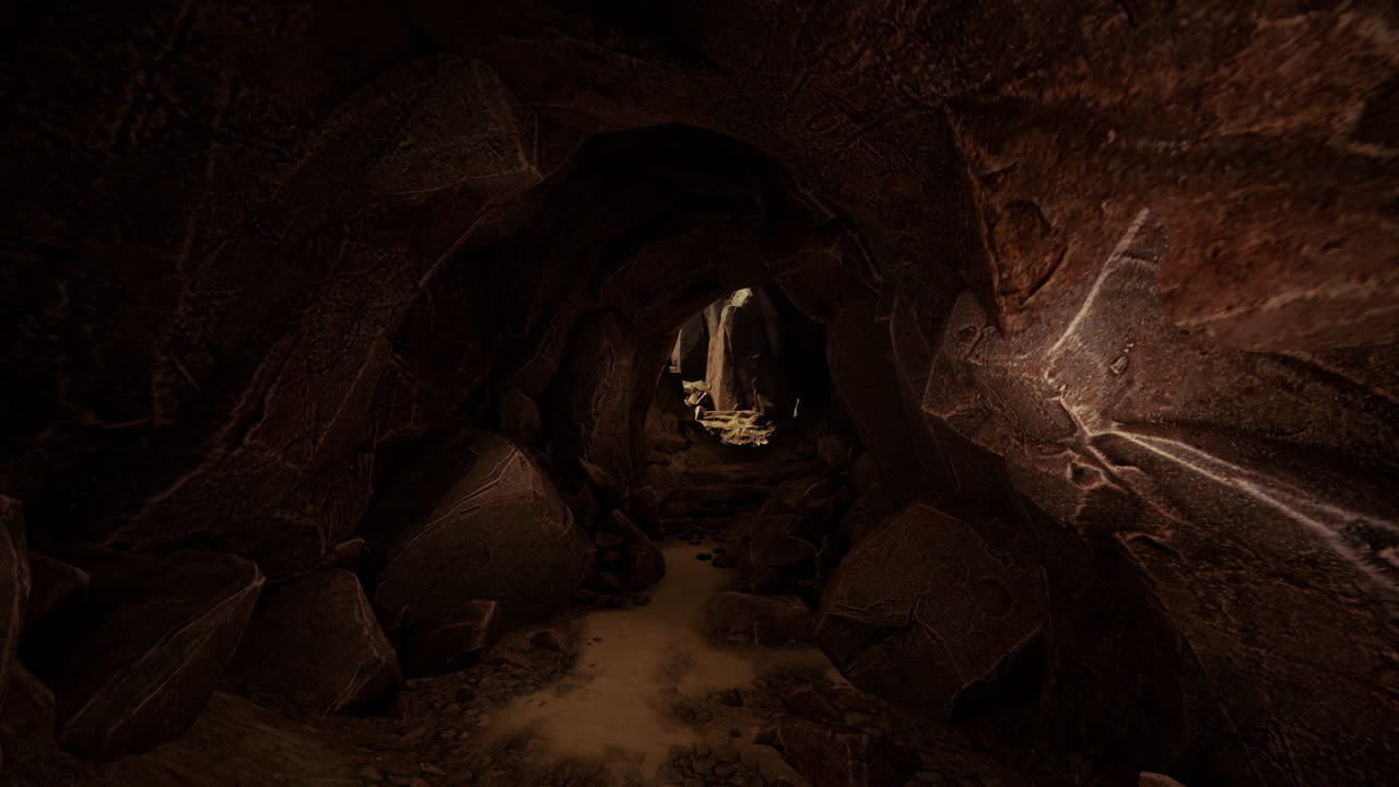entrada a la cueva oscura