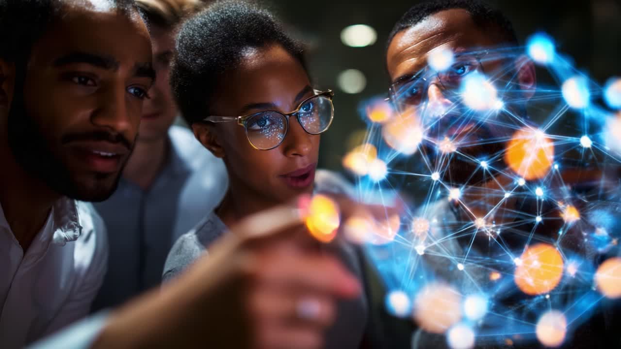 Exploring Innovative Connections and Ideas in a Collaborative Environment with Engaged Individuals Utilizing Advanced Digital Technology for Insightful Discussions