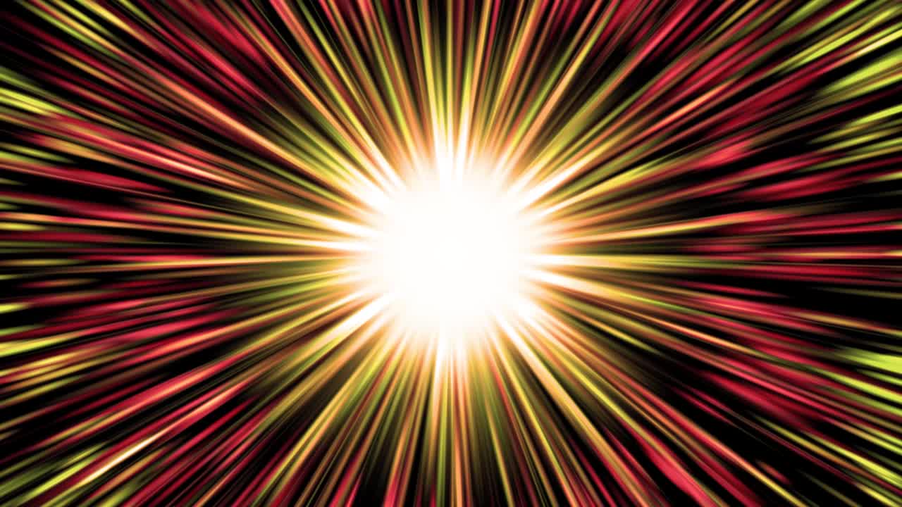 rayo de luz del sol bucle gráfico vj