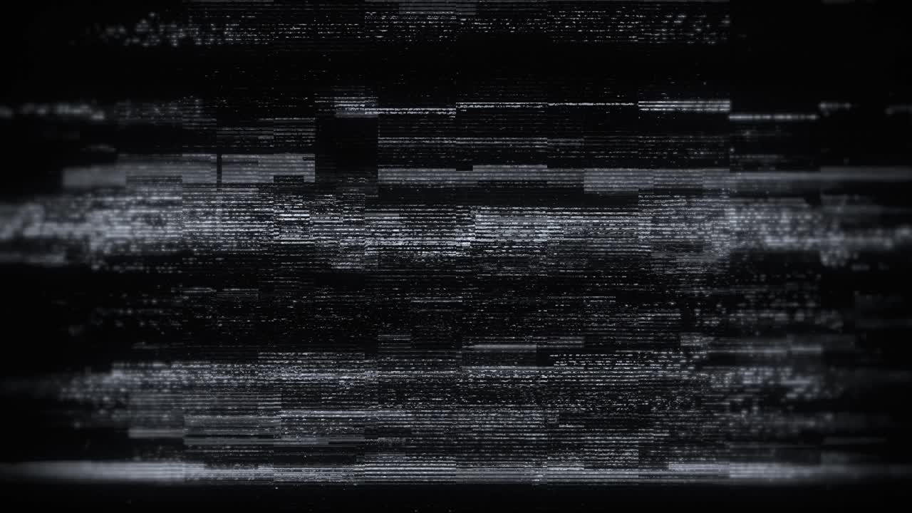 Digital Glitch and Static Noise Effect Background
