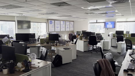 Off-Hours-at-High-Rise-Open-Office-Overlooking-Hong-Kong-Skyscrapers