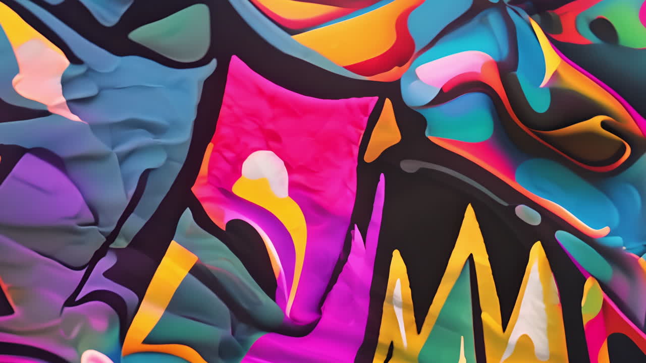 Vibrant Abstract Fluid Art Pattern