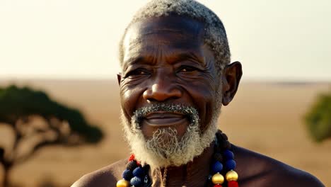 portrait of an african man