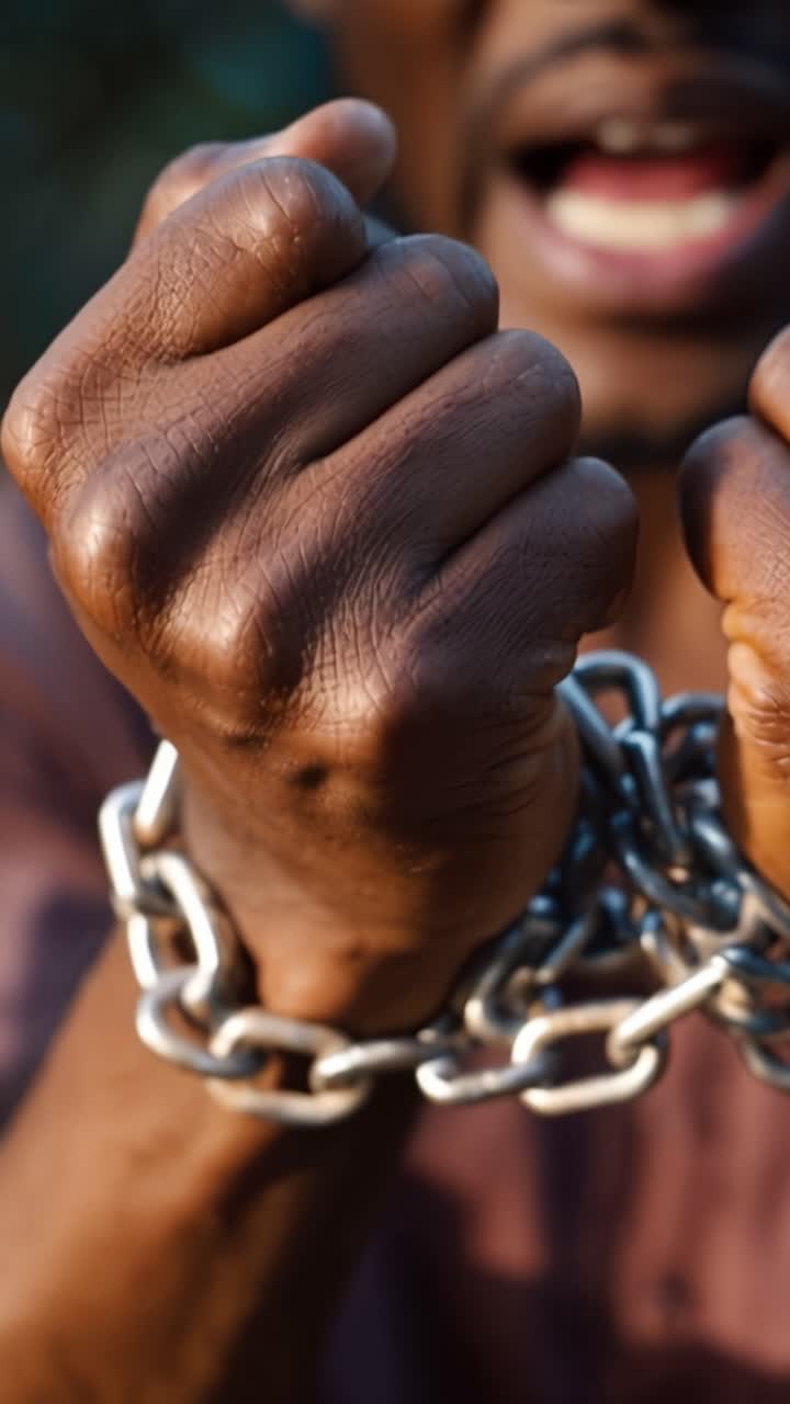 Un viaggio di liberazione: dalle catene alla libertà, celebrando la resilienza e la forza di fronte all'oppressione e alla schiavitù attraverso la trasformazione e la speranza.