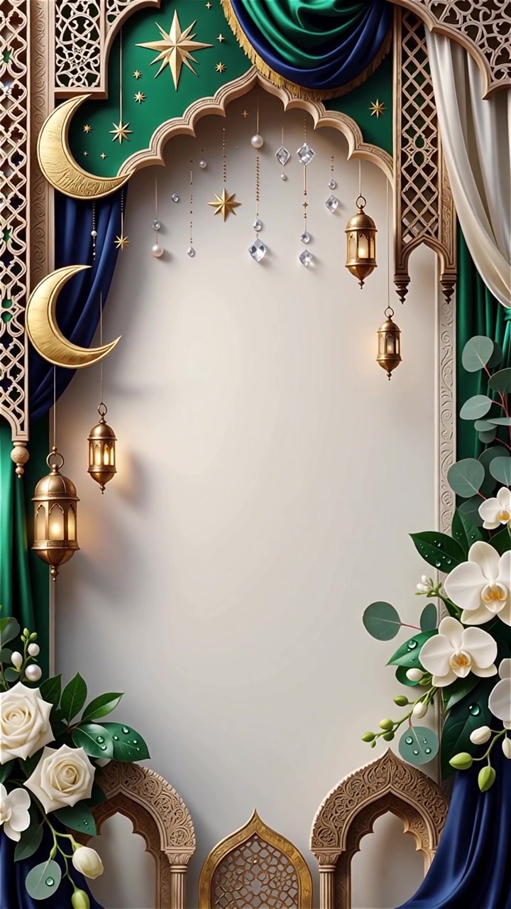 Compleanno del Profeta Maometto Mawlid al-Nabi Sfondo Islamico