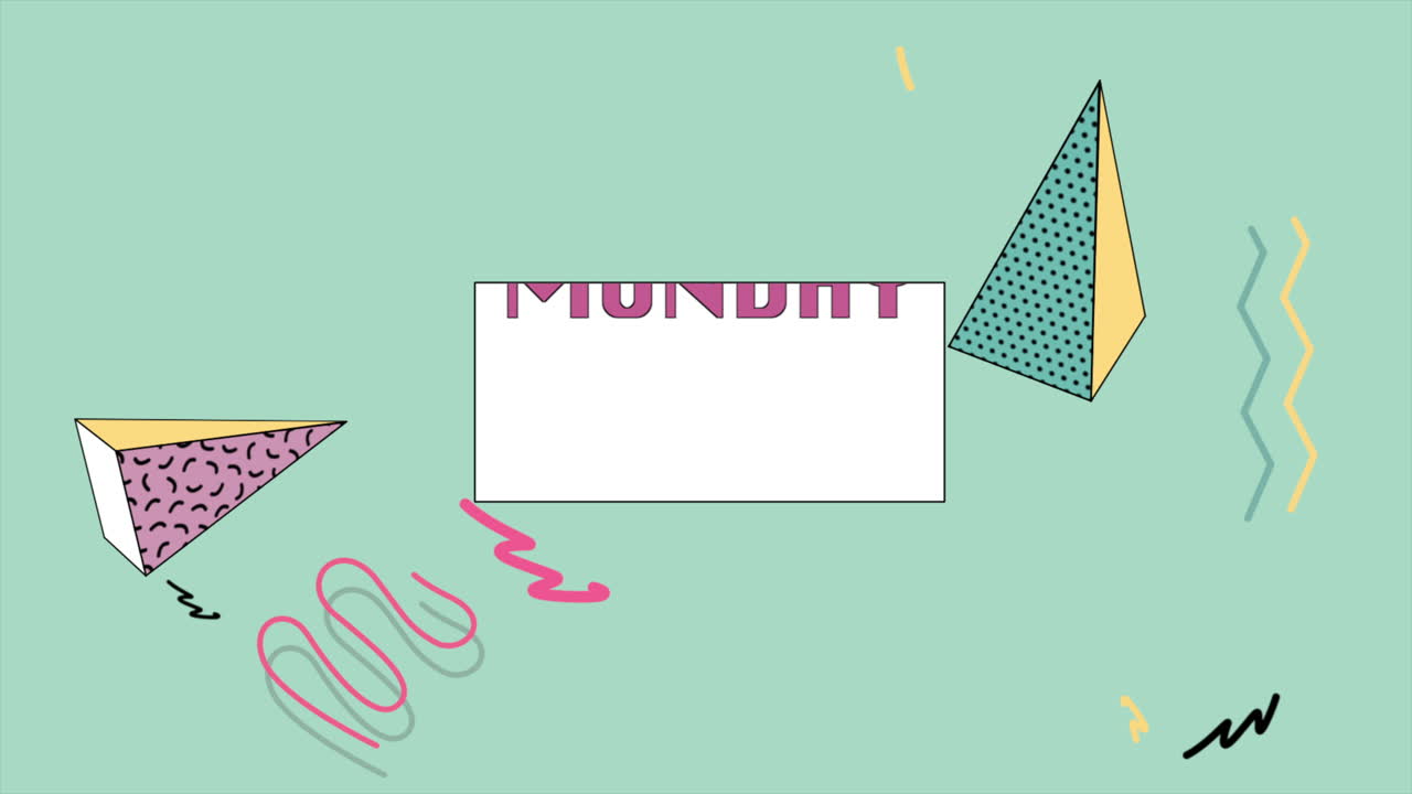 멤피스 패턴의 사이버 월요일 문자