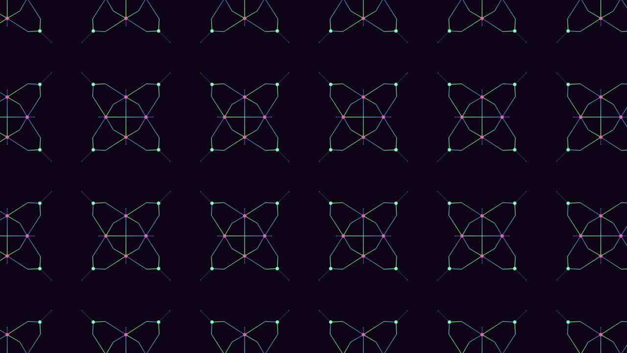 파란색, 초록색, 보라색 으로 복잡 한 모양 을 형성 하는 활기찬 선 들