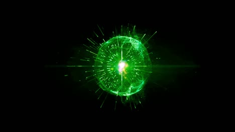 animation colorful light ball.