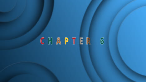 chapter 6 - text animation effect with christmas icons on blue animated circles background