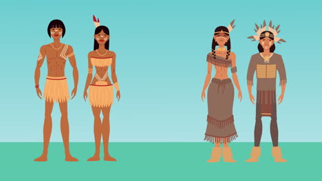 indigenus couples ethnicity characters animation