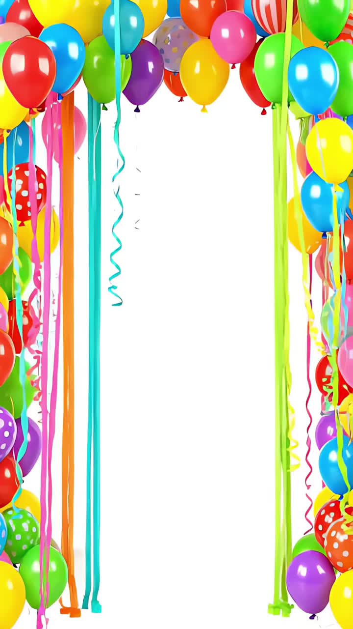 Sfondio di compleanno con palloncini
