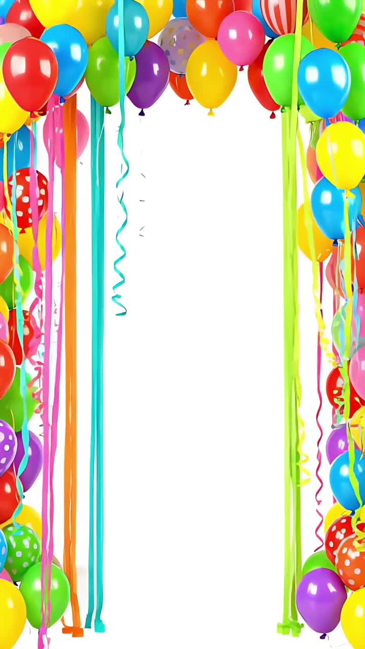 Sfondio di compleanno con palloncini