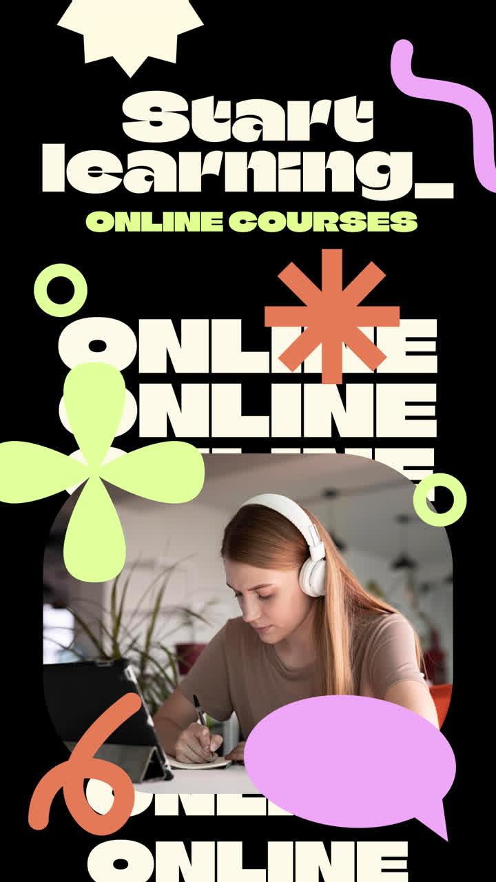 Woman Studying Online Courses