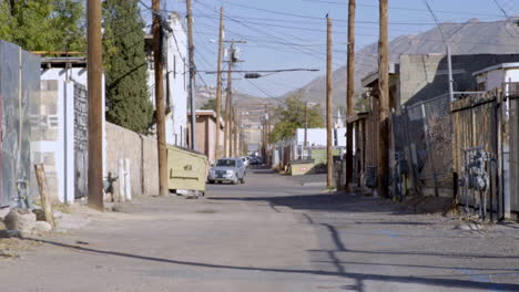 Serena-Belleza-Del-Barrio-Del-Centro-De-El-Paso-Temprano-En-La-Mañana.