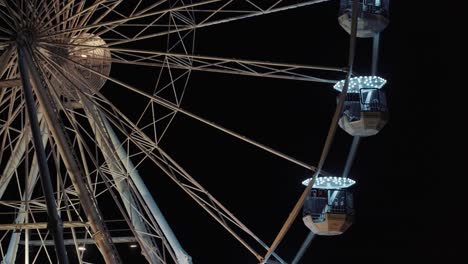 Beautiful-big-wheel-with-orange-color-in-Grande-Motte,-France