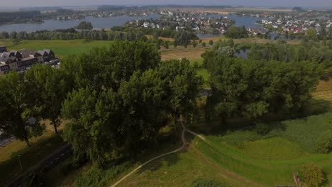 The-newly-build-residential-aera-near-Goese-Meer,-in-the-Netherlands