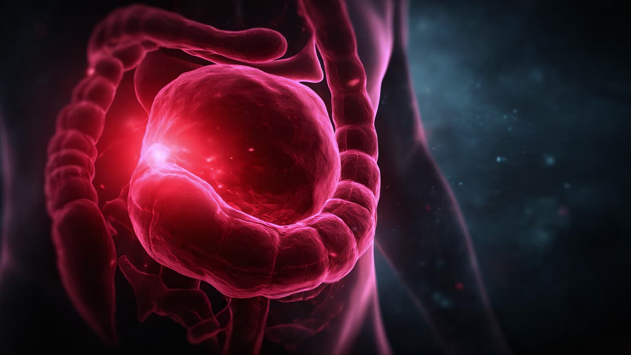 Un'affascinante esplorazione delle dinamiche cellulari: la straordinaria visualizzazione di una cellula avvolta da un velo di energia che svela i mattoni della vita.
