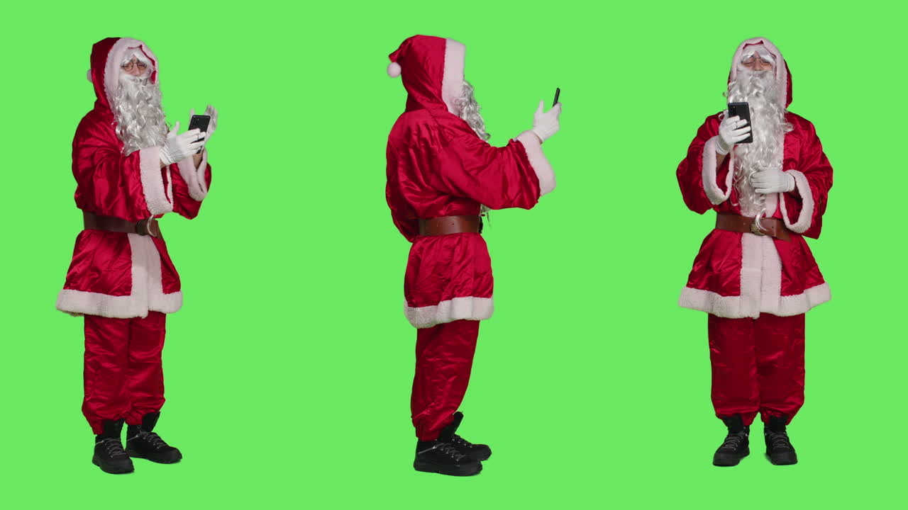 Santa Texting on Phone