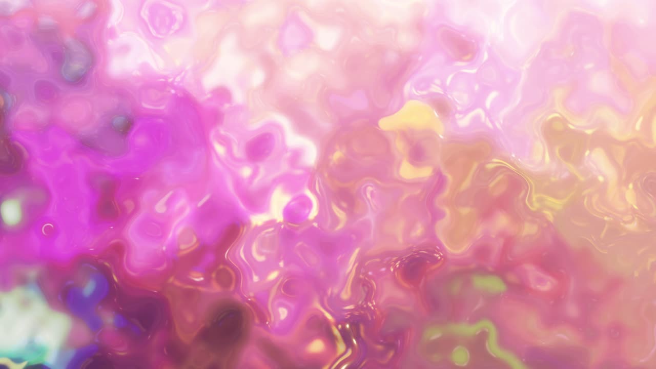 loopable animated background - fluid, turbulent liquid motion, vibrant pink, orange, yellow, and white hues, dynamic and abstract visual effect