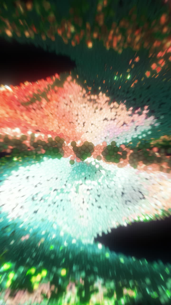 Abstract Colorful Geometric Sphere Pattern