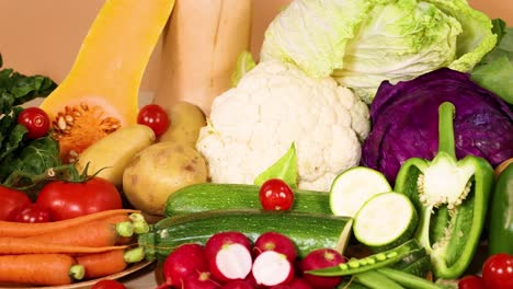 a vibrant display of assorted fresh vegetables