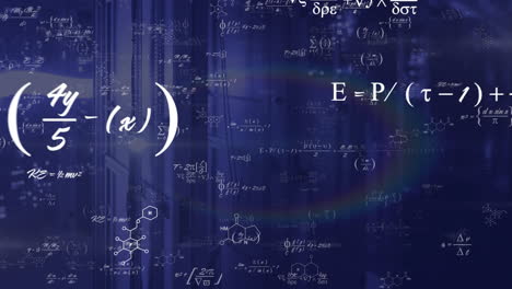 animation of mathematical data processing over computer servers