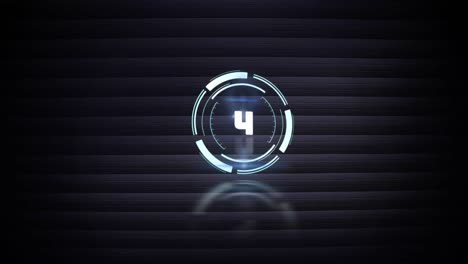 animation of clock with rotating hands over black ribbed background